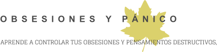 OBSESIONES Y PÁNICO APRENDE A CONTROLAR TUS OBSESIONES Y PENSAMIENTOS DESTRUCTIVOS,